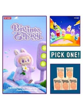 Pop Mart The Monsters Big into Energy Vinyl Plush Pendant Labubu